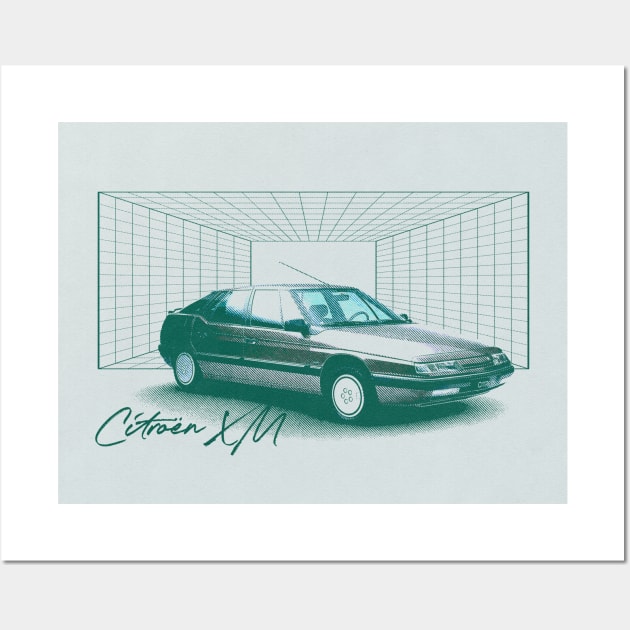 Citroen XM ---- 90s Style Vintage Aesthetic Car Design Wall Art by unknown_pleasures